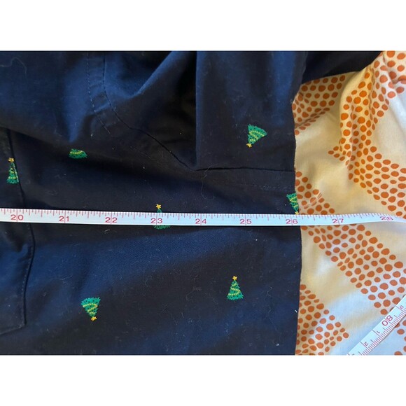Old Navy Mens Button Down Shirt Christmas Tree Print Long Sleeve Holiday XXL - Picture 5 of 6
